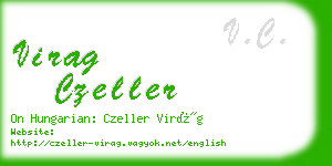 virag czeller business card